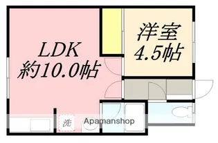 セカンドステージMUKAI【201号室】の間取り