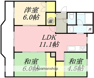マンションTSU【2階】の間取り