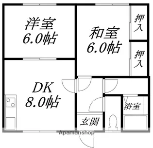 高橋マンション(タカハシマンション)【203号室】の間取り