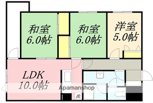 メゾンクレール富士見【503号室】の間取り