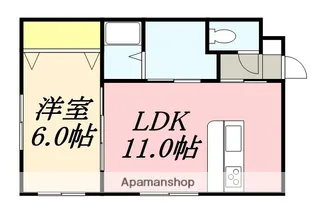 CONSOLATA田家【101号室】の間取り