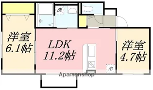 エターナル松川(ETERNAL松川)【201号室】の間取り