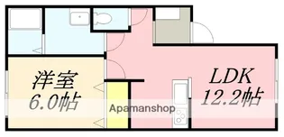 PRINCE K.RⅡ【203号室】の間取り