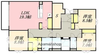 リアライズ松陰Ⅵ(REALIZE松陰Ⅵ)【106号室】の間取り