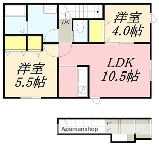 KANON(カノン)【201号室】の間取り