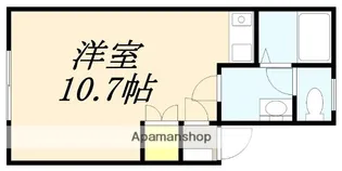 メゾンドフラッシュ五稜郭【304号室】の間取り