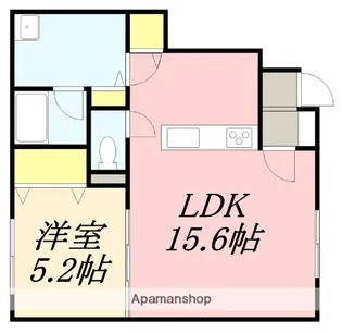 ヴェスナーⅤ【103号室】の間取り