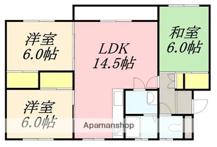 YELLⅡ【102号室】の間取り