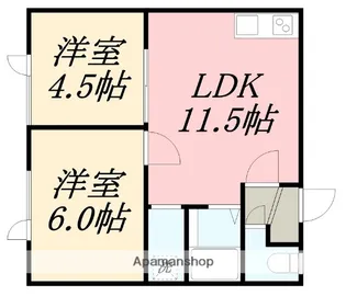 明石3号館【103号室】の間取り