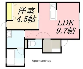 NORD41函館山【104号室】の間取り