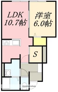 エバーグリーンM&B【101号室】の間取り