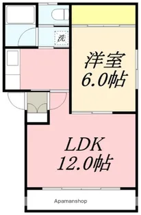 愛作ハウス【203号室】の間取り