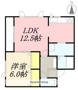 メゾンT【102号室】の間取り