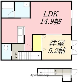 QUESERAⅥ【202号室】の間取り
