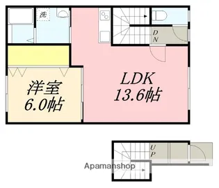 ビラミカエルNO.12【201号室】の間取り