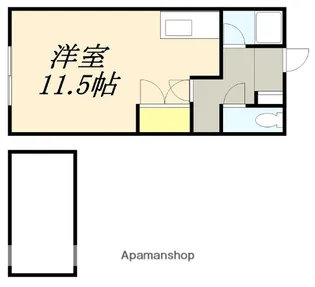 ポートタウン【1-B号室】の間取り