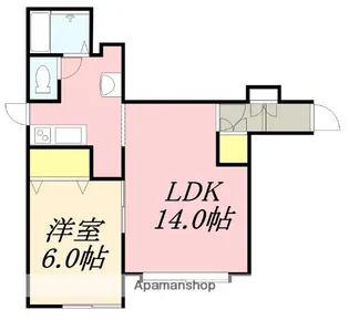 CASTLE MINATO【102号室】の間取り