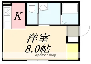 KIKI【201号室】の間取り