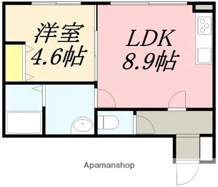KIKI【202号室】の間取り