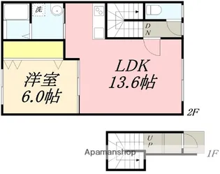 TAILWIND Ⅰ(テイルウインドⅠ)【201号室】の間取り
