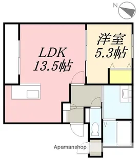Rヒルズコート高盛【3階】の間取り