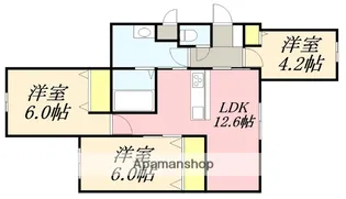 メゾンド214【1階】の間取り