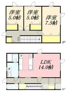 CASA STRADAⅠ(カーサストラーダⅠ)【102号室】の間取り