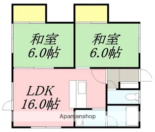WISDOM HOUSE【301号室】の間取り