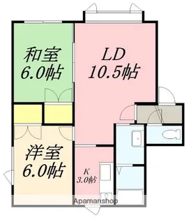 ハイツノースシティー【105号室】の間取り