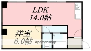 ヒルトン函館新川【3階】の間取り