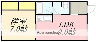 エクレール川原【102号室】の間取り