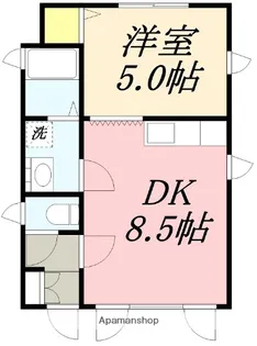 デミオ山の手【201号室】の間取り