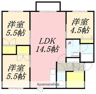 ロイヤルシティ日吉A【2階】の間取り