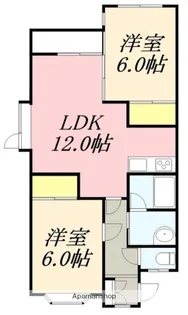 【管理物件】メゾン・ド・クイーン【2階】の間取り