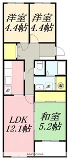 シャルム深堀【113号室】の間取り