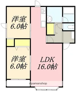 ノースライトⅡ【2階】の間取り