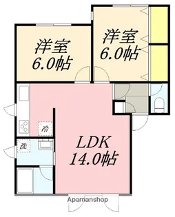 コーポ柏木シャトル【C号室号室】の間取り
