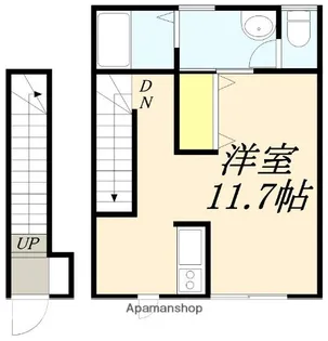 リーブルメゾンⅥ【203号室号室】の間取り