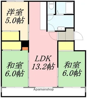 レジデンス森【301号室】の間取り