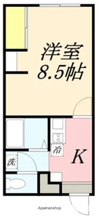 FOREST石川中央(フォレスト石川中央)【2階】の間取り