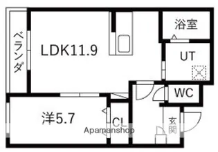 インフィニティ松陰町(INFINITI松陰町)【303号室】の間取り