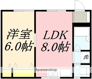 メゾンプリムローズA棟【103号室】の間取り