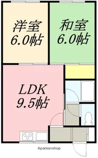 ルベール富岡【103号室】の間取り