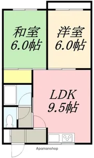 ルベール富岡【302号室】の間取り