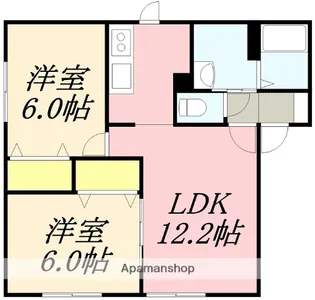 セジュール重松【201号室】の間取り