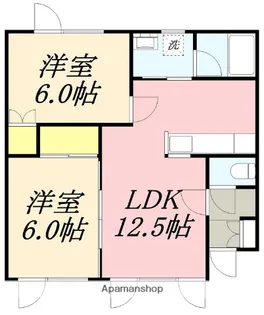 コーポかさまつ【101号室】の間取り