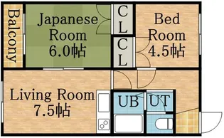 ローヤルハイツ東札幌【3階】の間取り