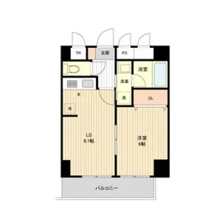 アーバンフラッツ豊平4条【0801号室】の間取り