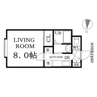 PLACE南郷【203号室】の間取り