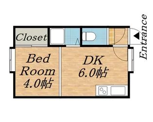 グレース白石A【7号室】の間取り